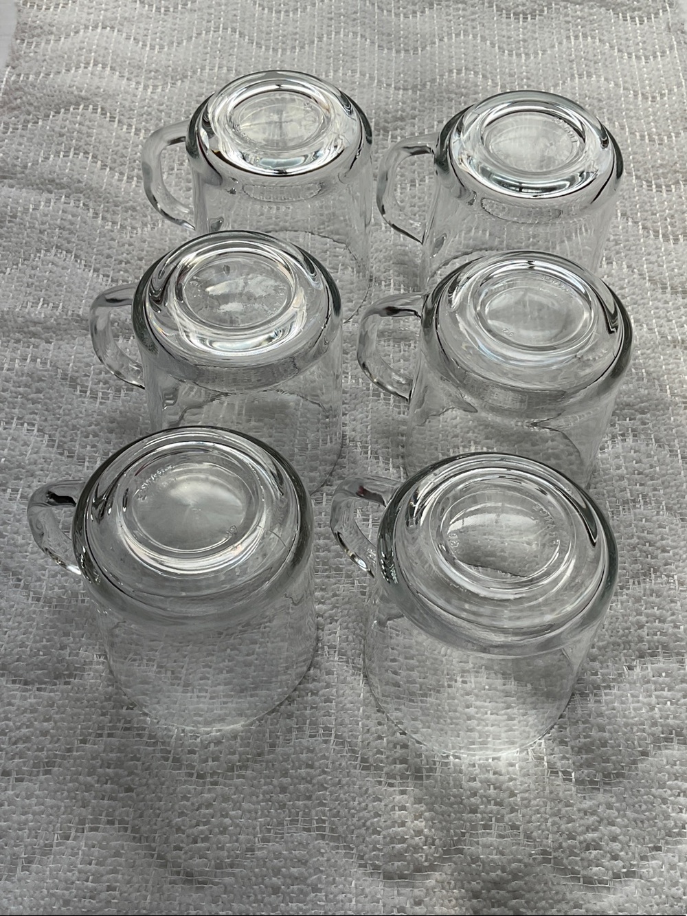 Clear Glass France Cappuccino Coffee Mugs Set of 6 - Picture 4 of 8
